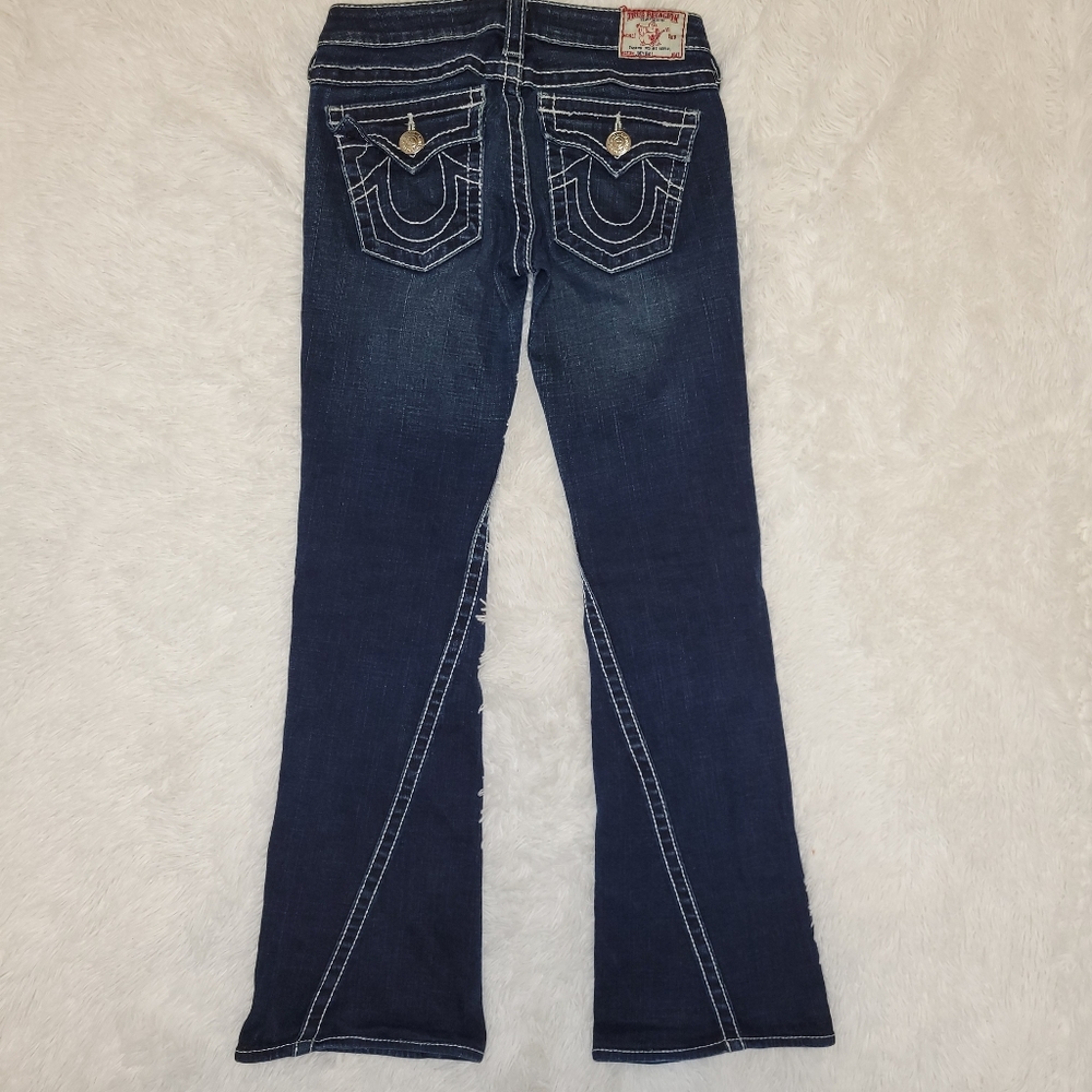 Vintage y2k True Religion Jeans "Joey Big T" twisted flare size 27